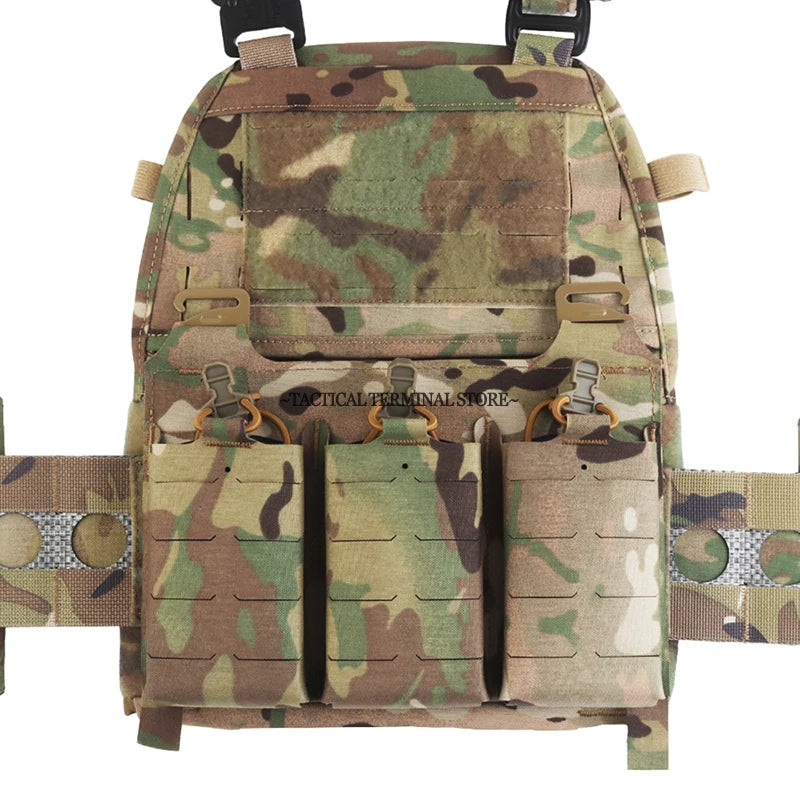 V5 FCPC Tactical Plate Carrier With Quick Release Molle 556 Magazine Pouch