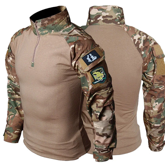 AUKUPKEE Outdoor Tactical T Shirts for Men Combat Military Shirt - Parry's Picks
