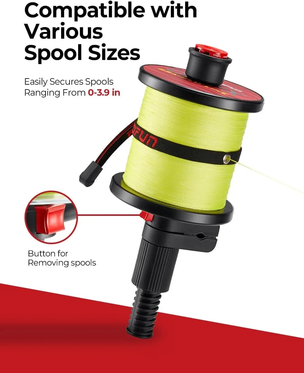Speed E Fishing Line Spooler Fits Spinning Baitcaster Spincast Reels