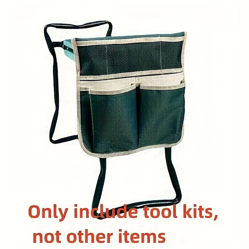 Oxford Gardening Kneeling Stool Organizer With Portable Storage Bag And Tool Kit