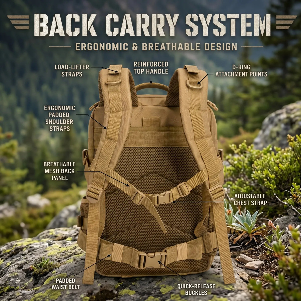 ReFire Gear Tactical Hunting Backpack With MOLLE Modular Storage System - Parry's Picks