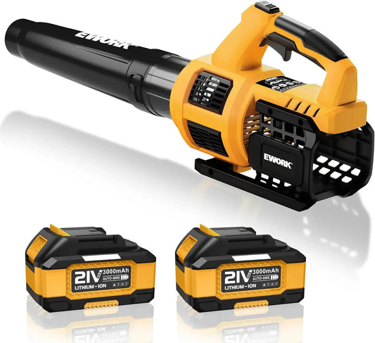 Cordless Leaf Blower 21V With 2 Batteries And Fast Charger - Parry's Picks