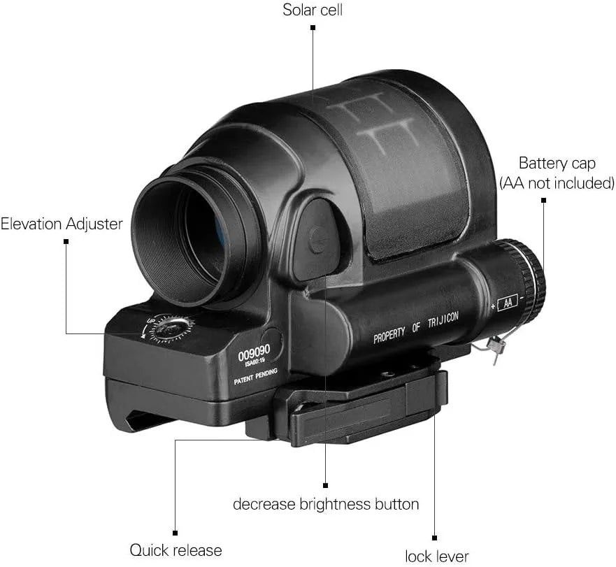 Nabila 1x38 Red Dot Reflex Sight With QD Mount Rifle Scope