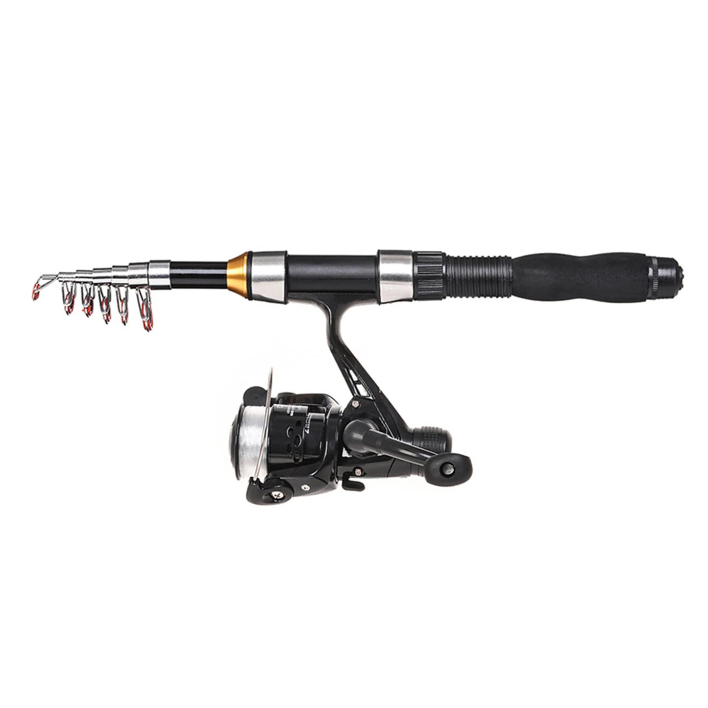 Telescopic Fishing Rod And Reel Combo Full Kit With Lures
