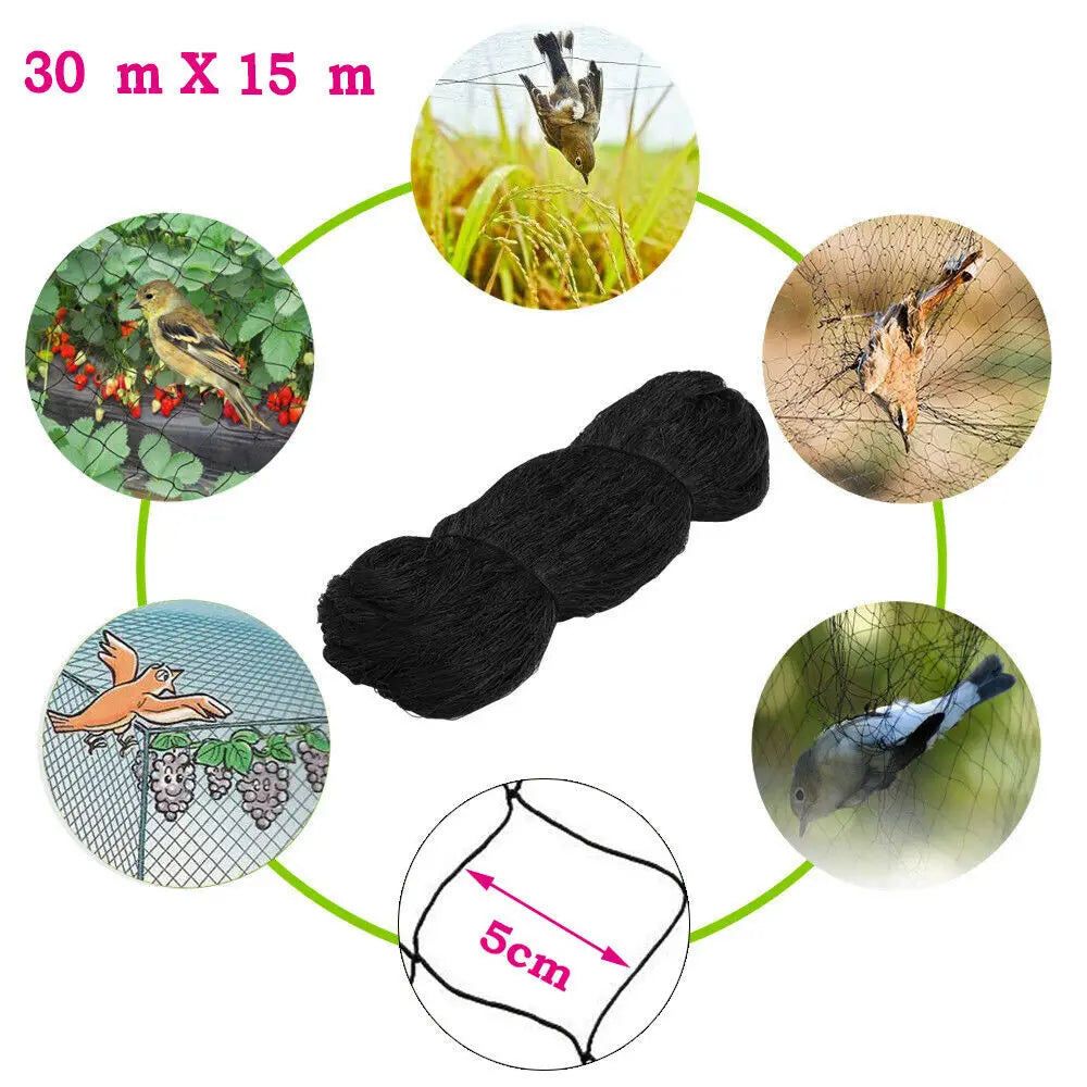 Heavy Duty Nylon Bird Netting for Gardens to Protect Fruit and Vegetables