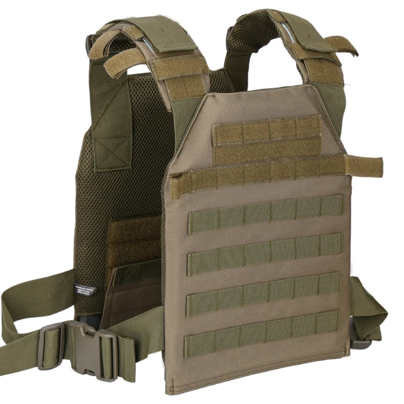 Military Tactical Vest Airsoft Molle Plate Carrier For Outdoor Training