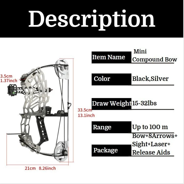 Compound Hunting Bow For Adults Right Hand Archery Target Shooting