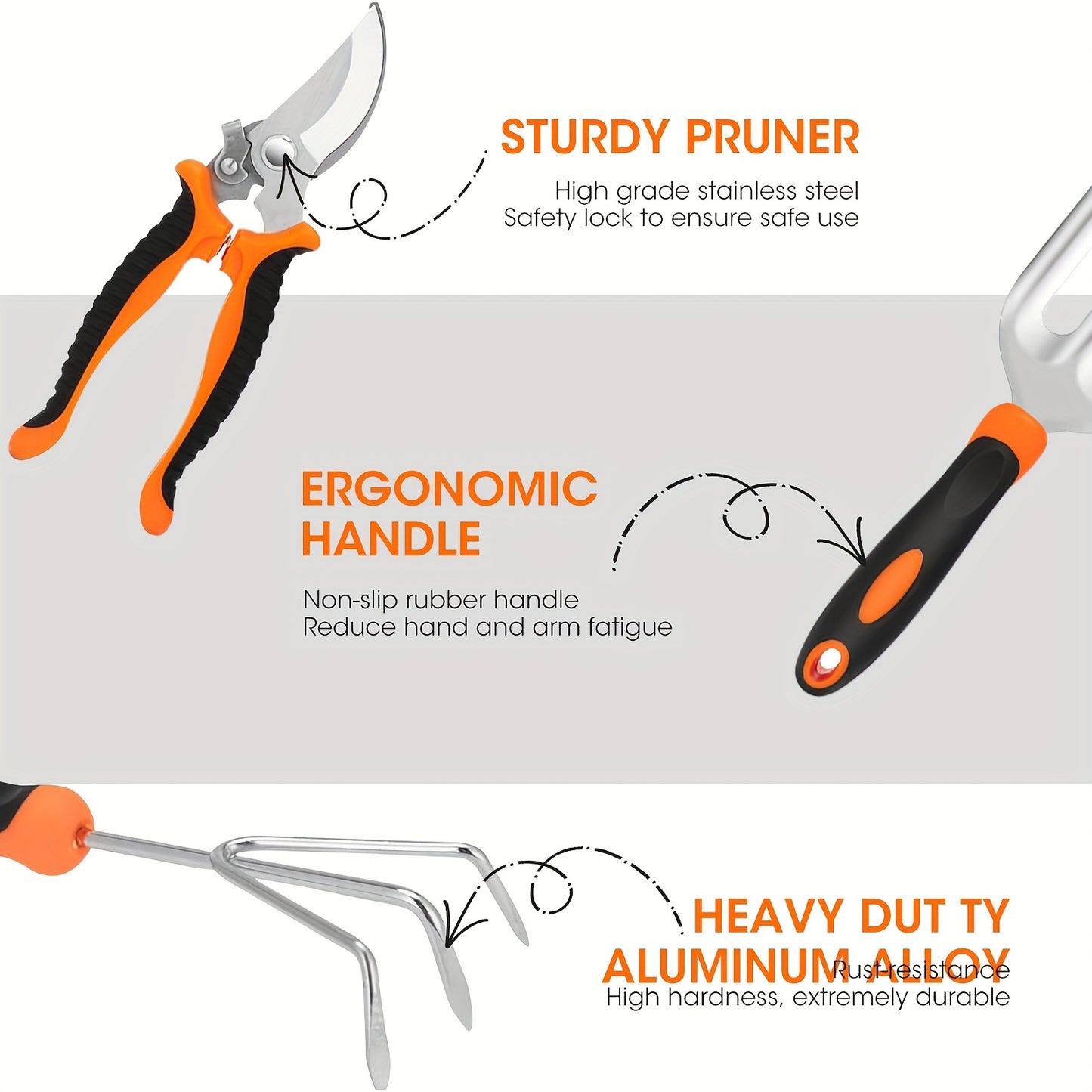 Gardening Tool Set With Pruning Shears And Storage Bag - Parry's Picks