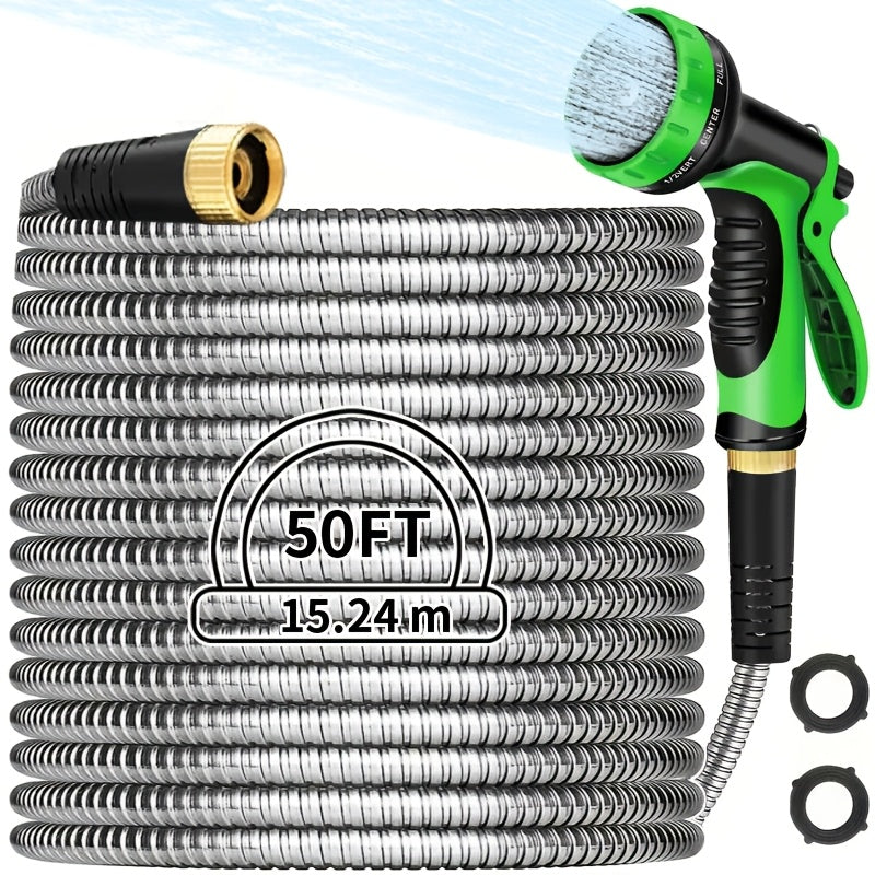 Heavy-Duty Stainless Steel Hose With Multi-Function Nozzle - Parry's Picks