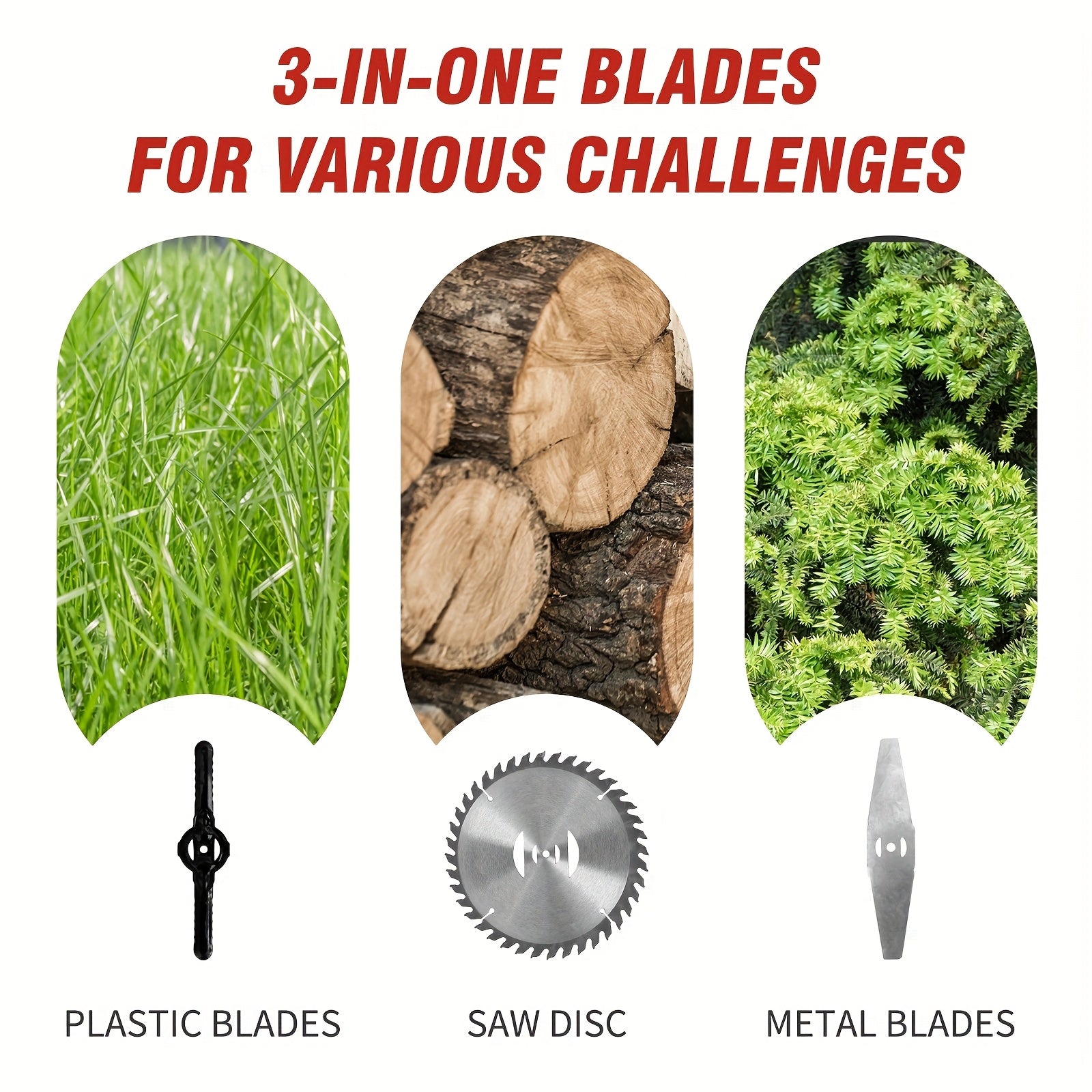 Powerful 24V Cordless Electric Weed Eater with 4-in-1 Functions - Parry's Picks