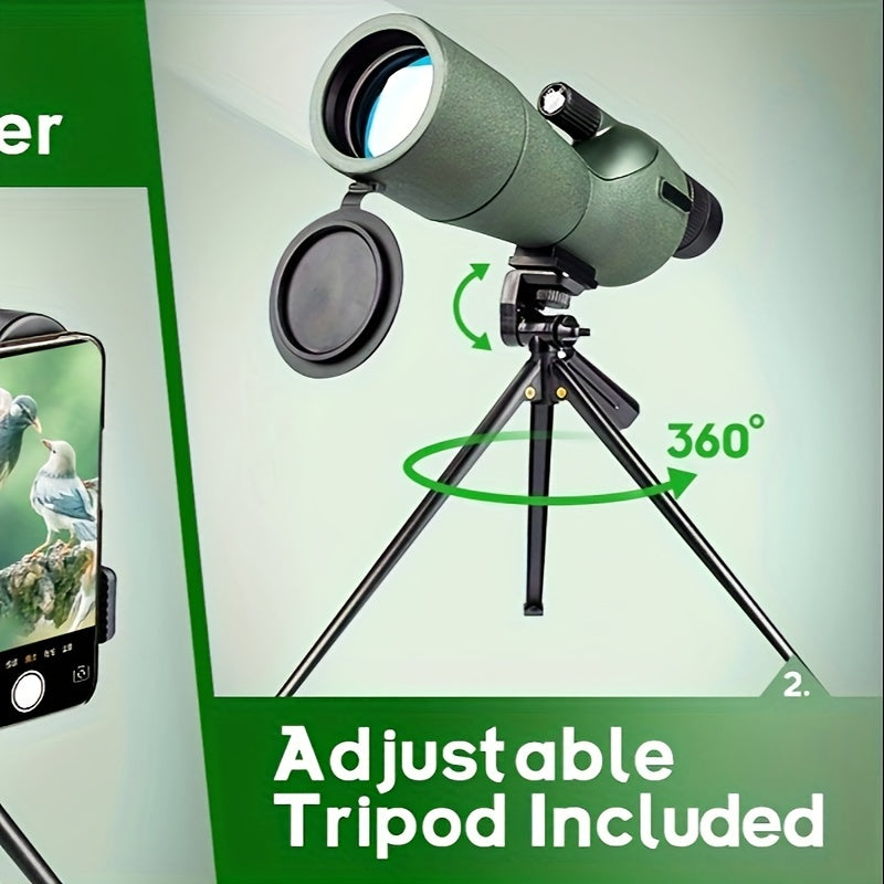 High Power Spotting Scope With Tripod And Smartphone Adapter - Parry's Picks