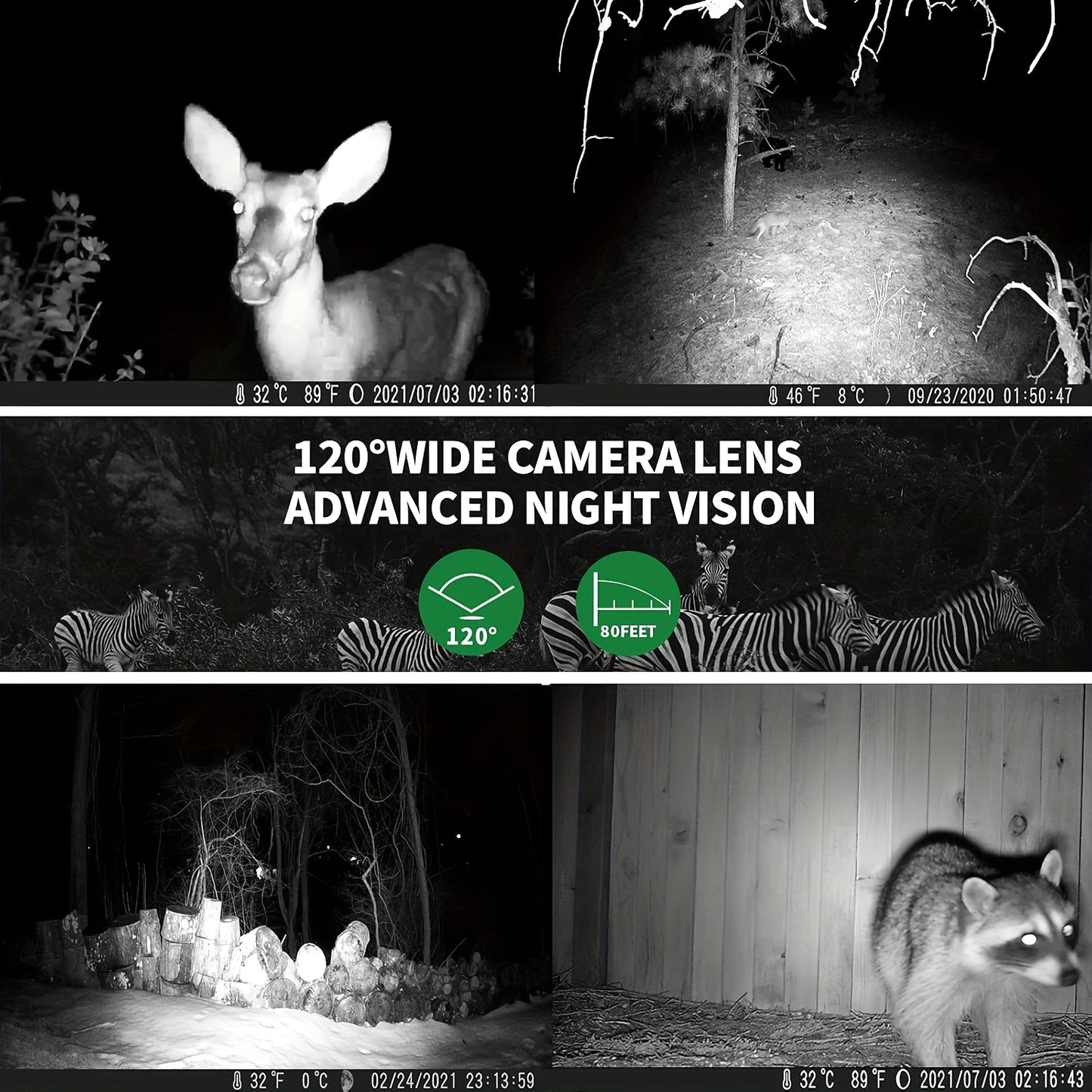 Trail Camera With 4K Video And Night Vision For Outdoors