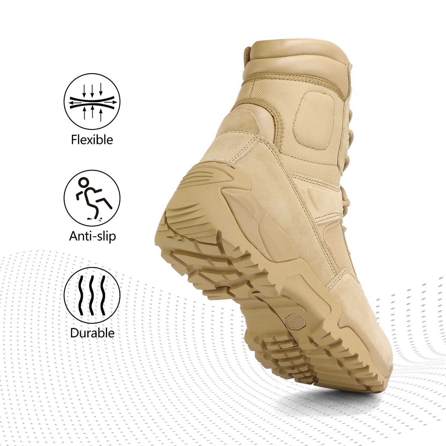 NORTIV 8 Men's Waterproof Tactical Boots for Outdoor Activities - Parry's Picks