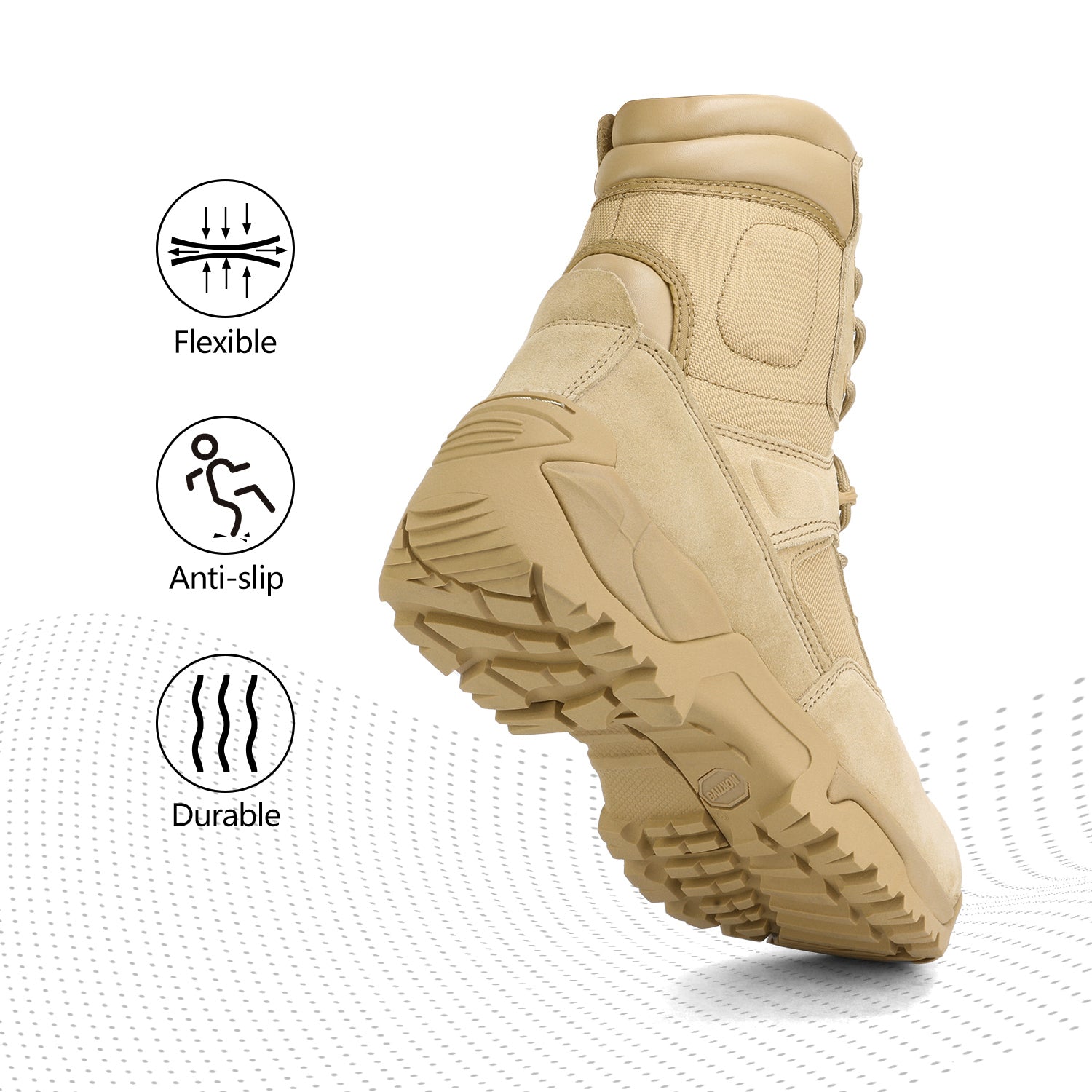 NORTIV 8 Men's Waterproof Tactical Boots for Outdoor Activities - Parry's Picks