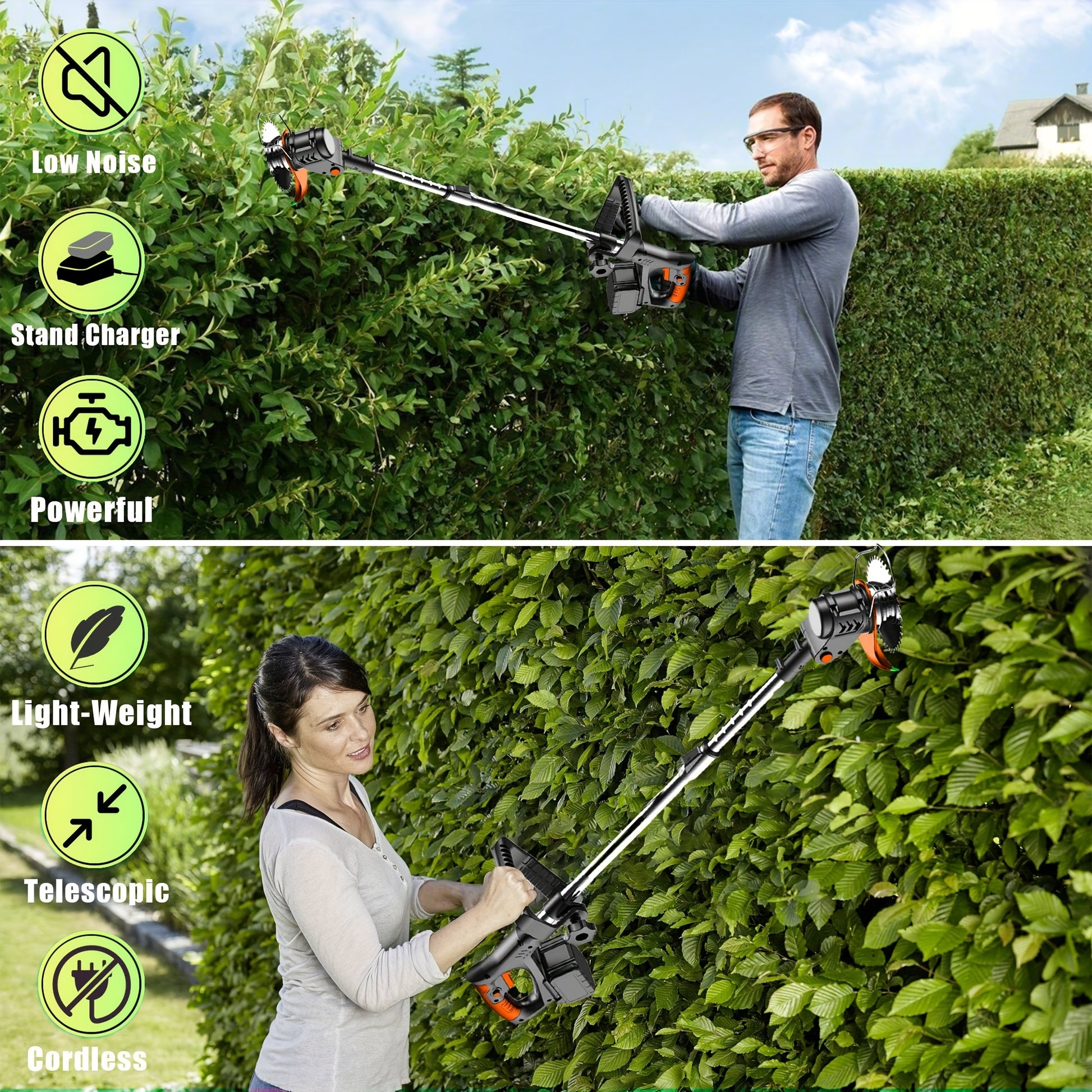 Cordless Electric Weed Wacker with Batteries and Charger - Parry's Picks