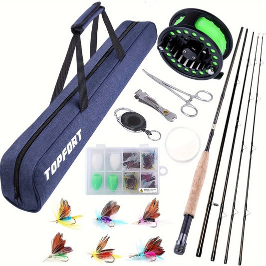Fly Rod And Reel Starter Kit For Freshwater And Saltwater