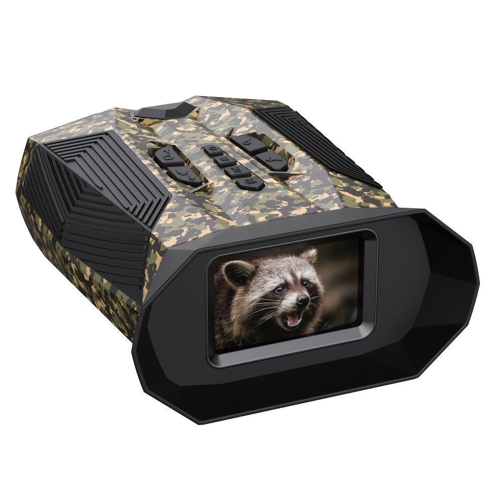 Night Vision Binoculars With 20X Digital Zoom, 3" Display, IR Illumination, Built-in Battery, USB Charge, 32GB Card. ABS Material, For Hunting, Camping, Sec. Ideal Gift For Valentine's, Thanksgiving, Christmas, New Year, Fath