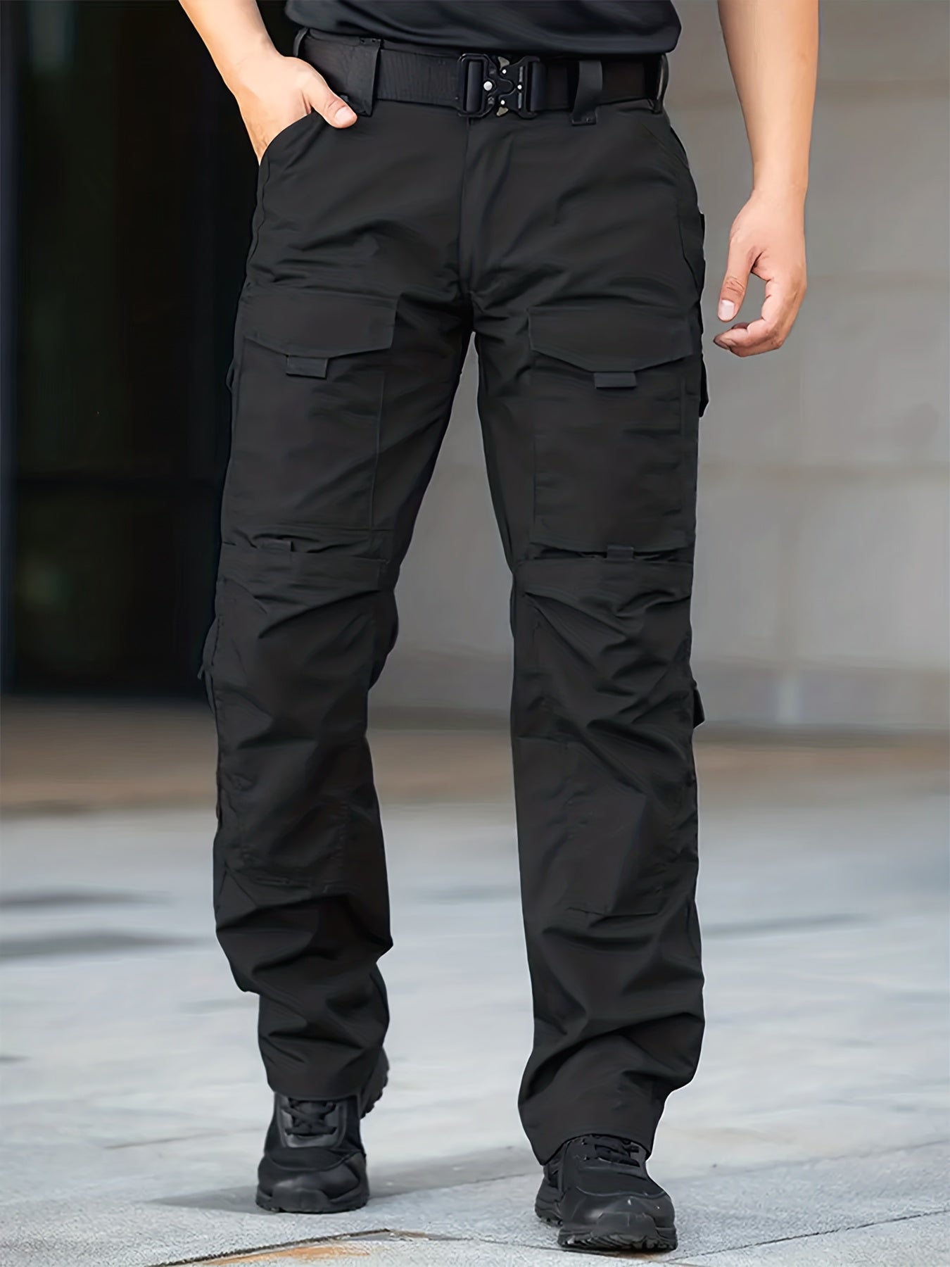 海洋沐汐 Men Tactical Work Pants Heavy Duty MOLLE Cargo MultiPocket - Parry's Picks