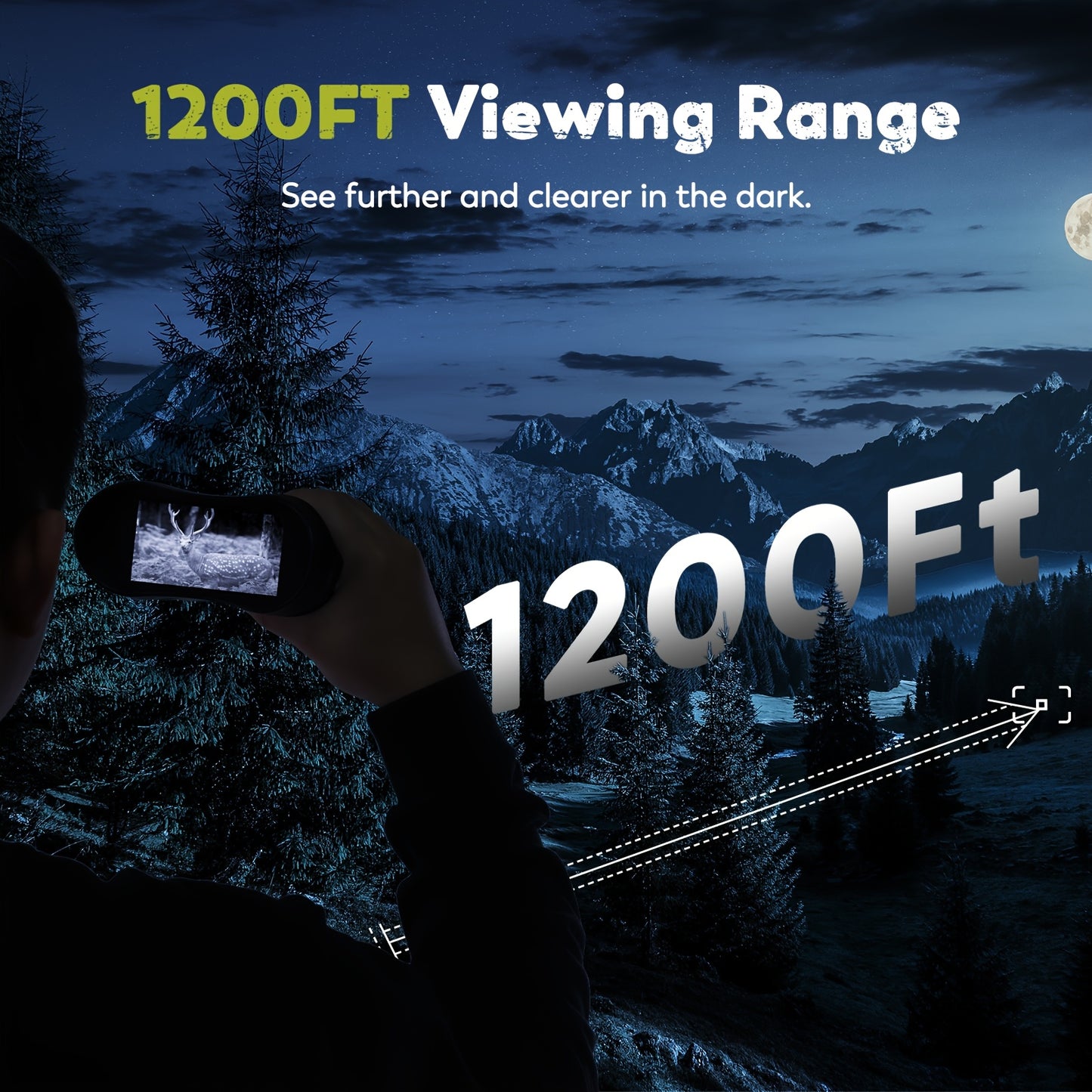 Ginost 4K Night Vision Binoculars With 8x Digital Zoom