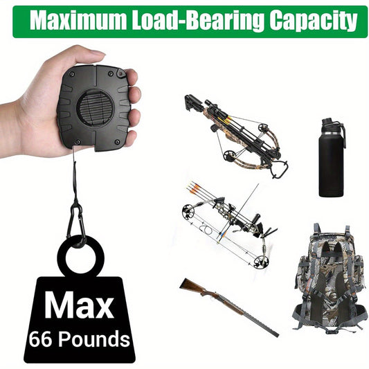 FUNANASUN Heavy-Duty Retractable Bow Hoist for Hunting Gear