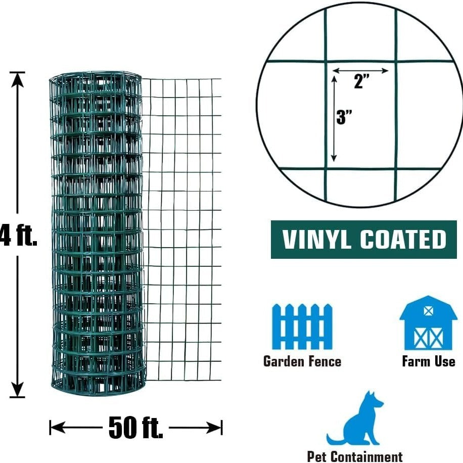 Fencer Wire 16 Gauge IndustrialGrade UltraVinylCoated Welded Wire Mesh FenceApplications