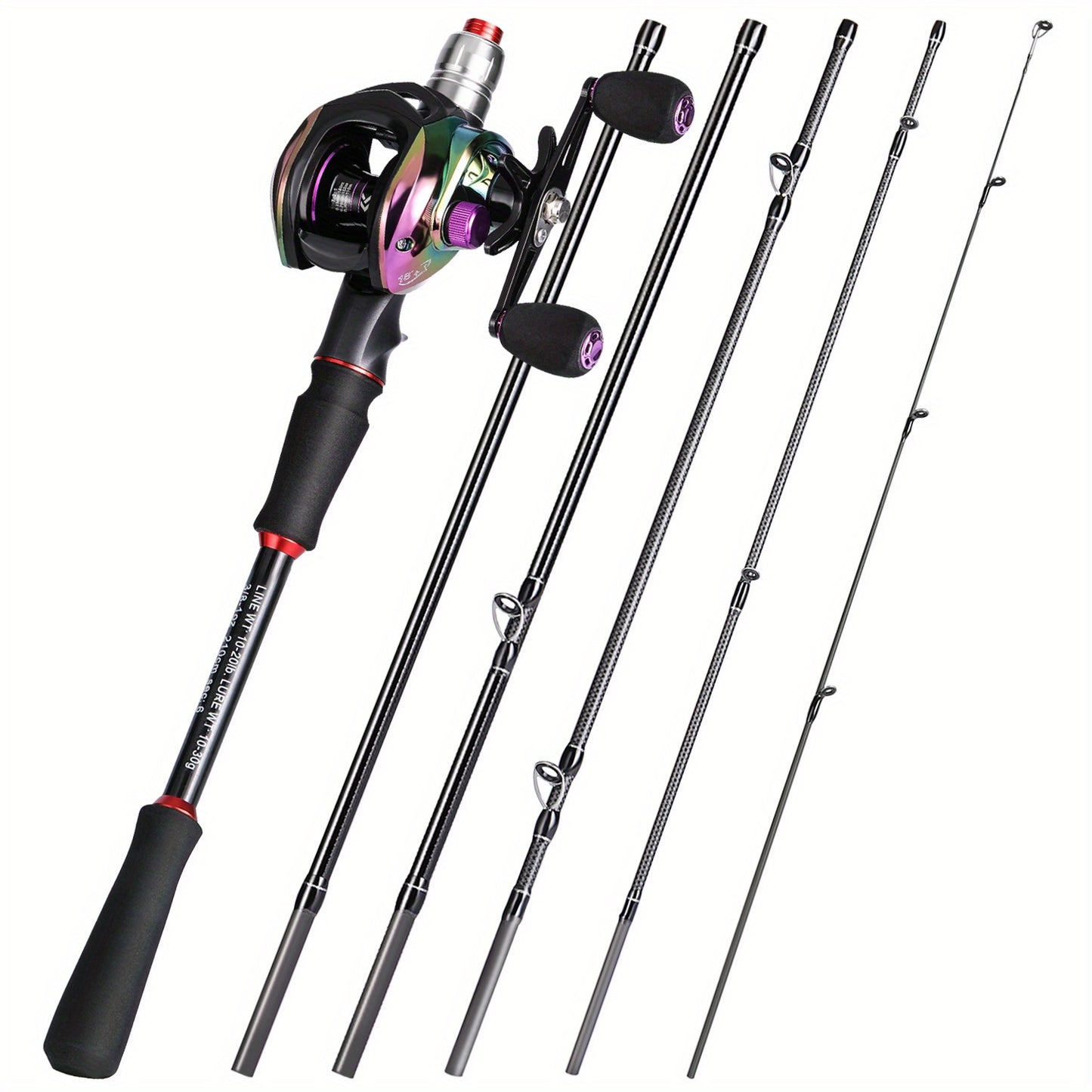 Sougayilang Graphite Rod And Baitcasting Reel For Freshwater