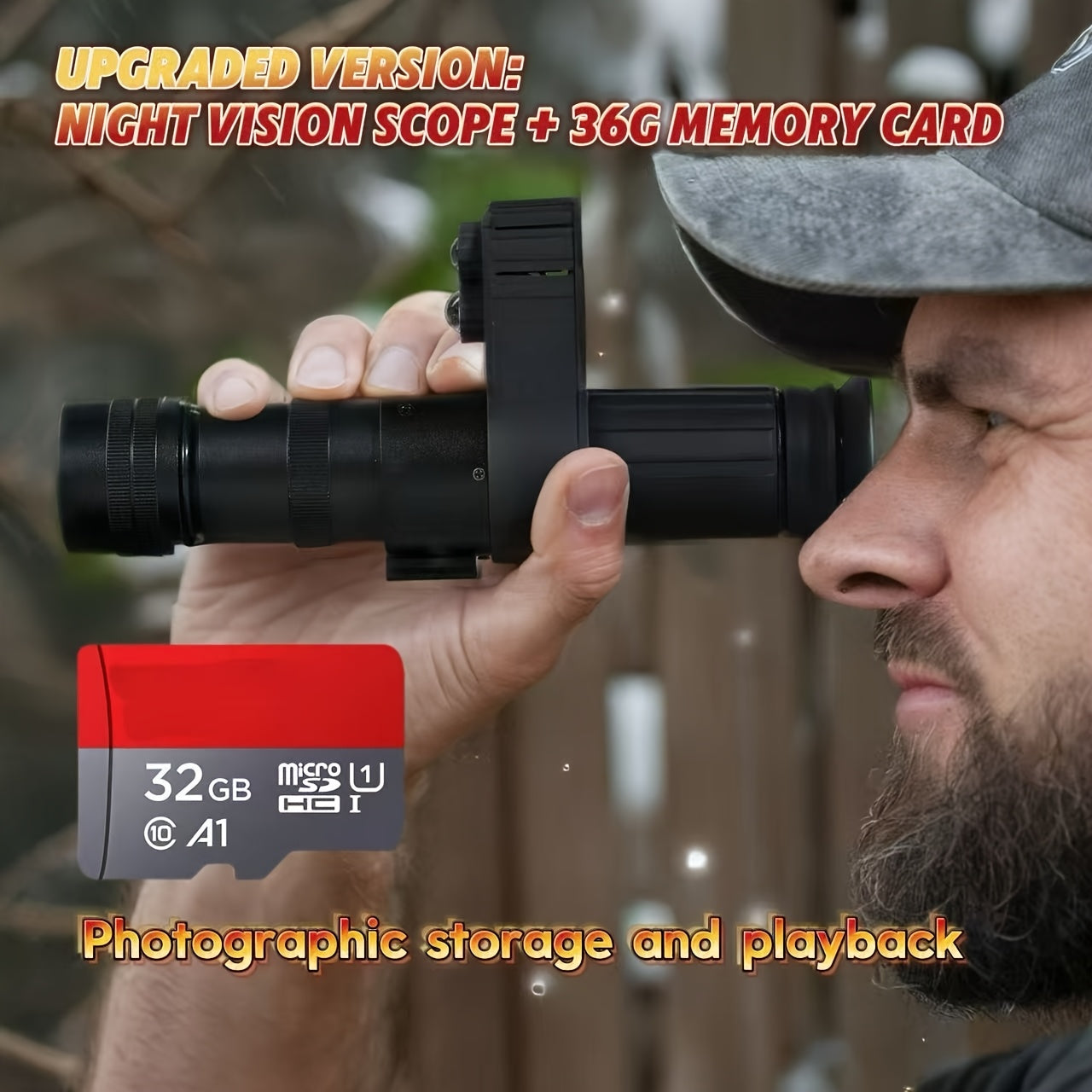 4K HD Infrared Night Vision Binoculars With 7x Zoom