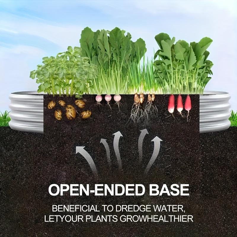 Galvanized Raised Garden Bed Kit for Outdoor Vegetables - Parry's Picks