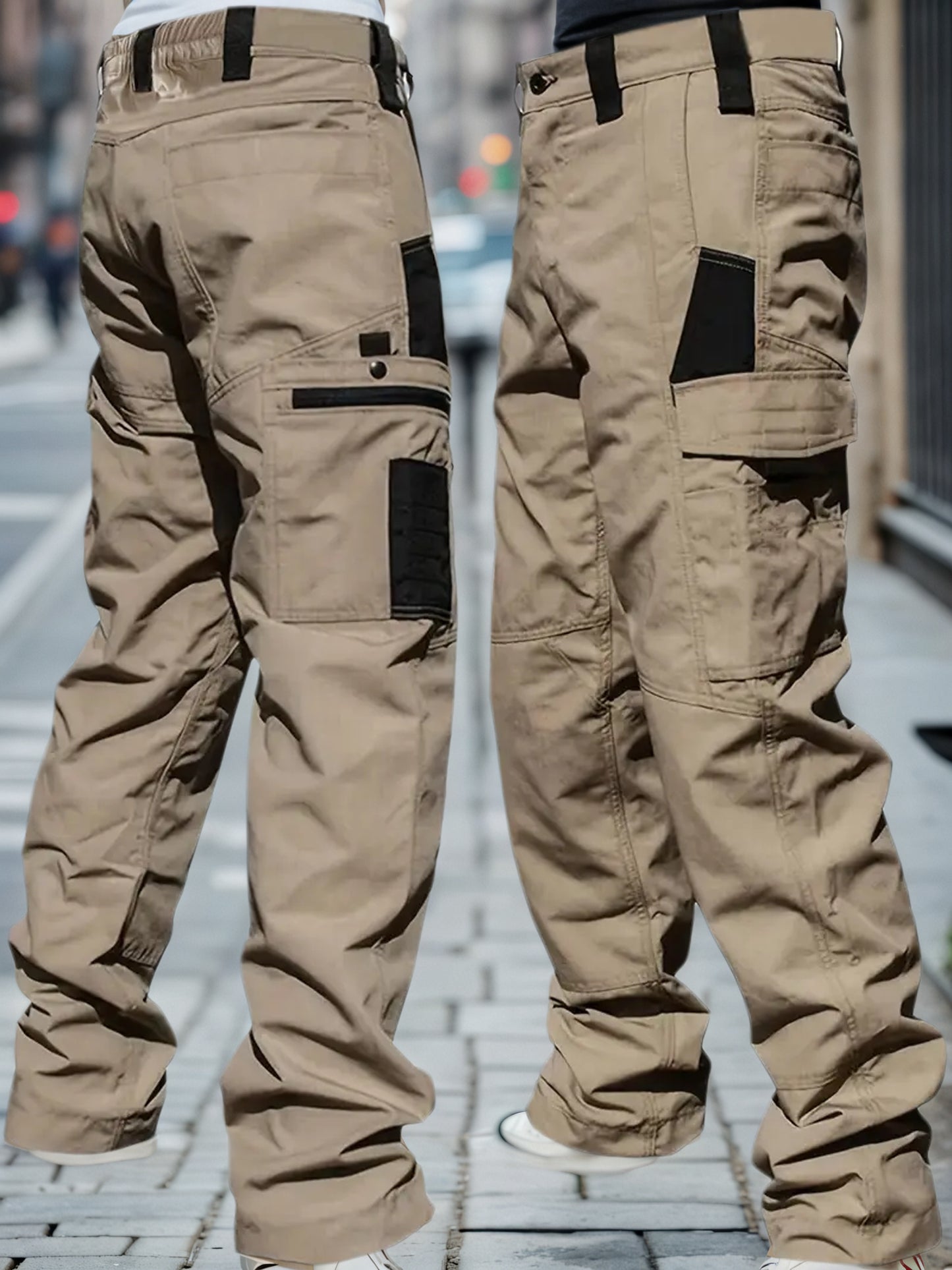 DISI Mens Straight Cargo Pants Quick Dry MultiPocket