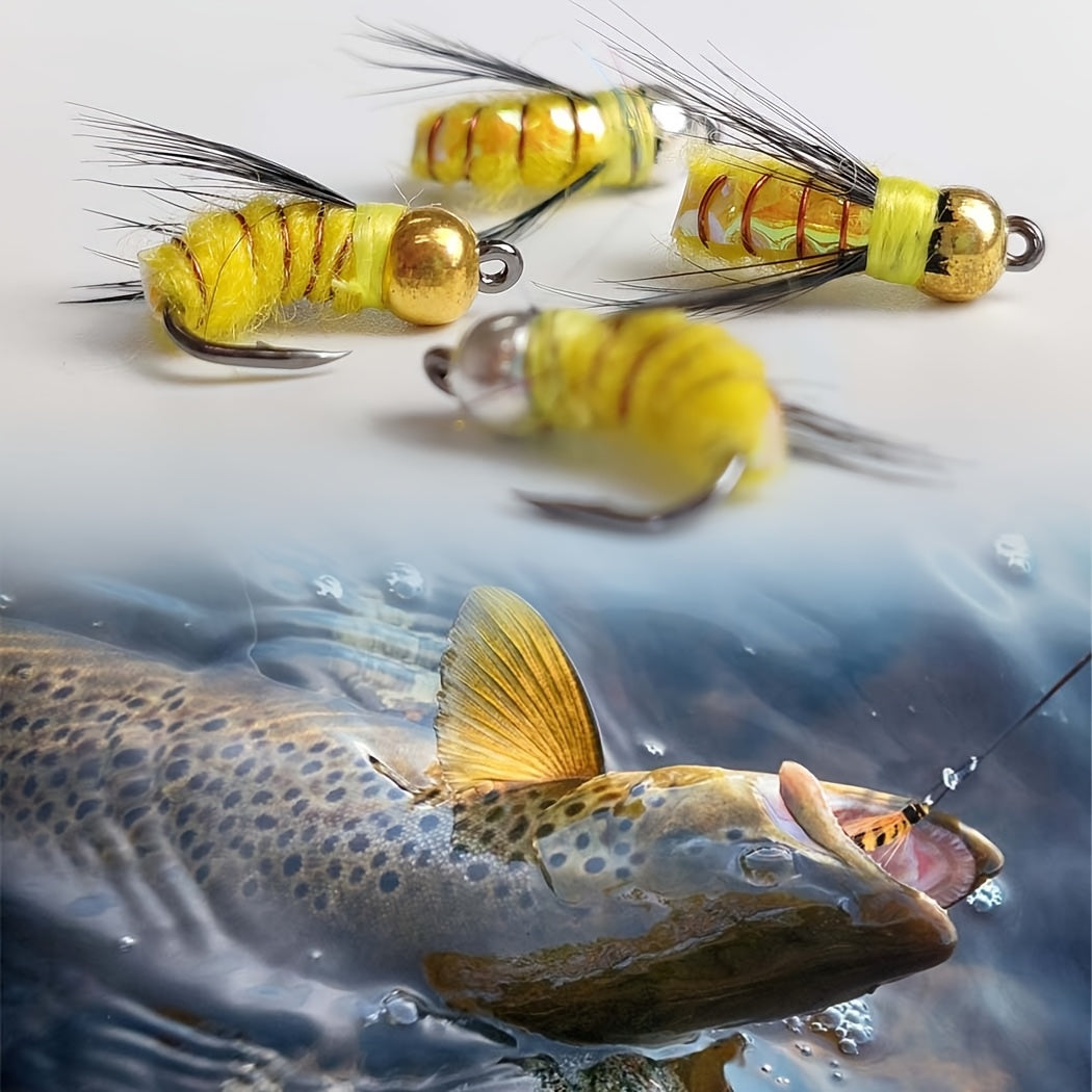 QIEVCRME 114Pc Fly Fishing Lure Kit With Dry Wet Flies