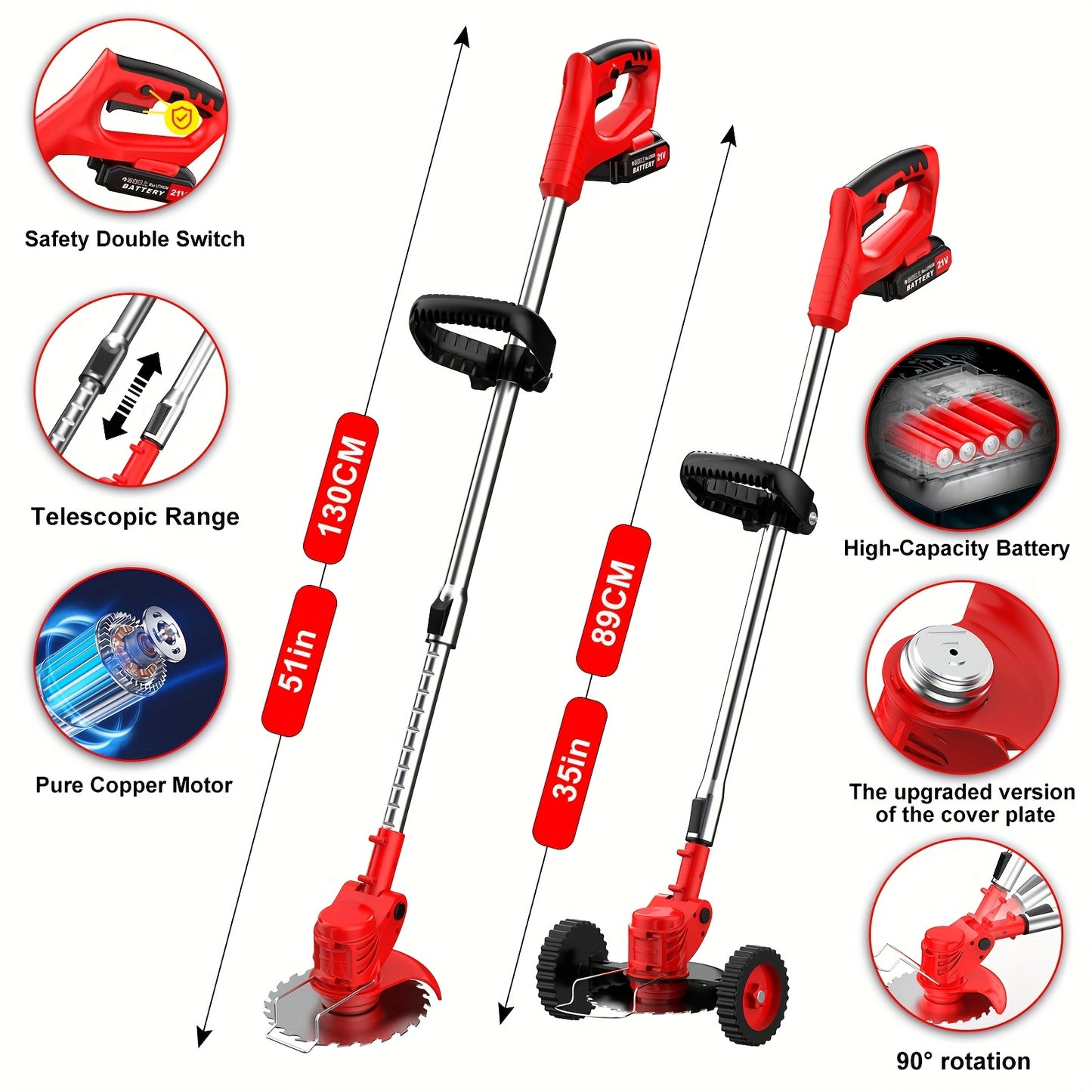 Cordless Electric Lawn Mower for Effortless Yard Maintenance