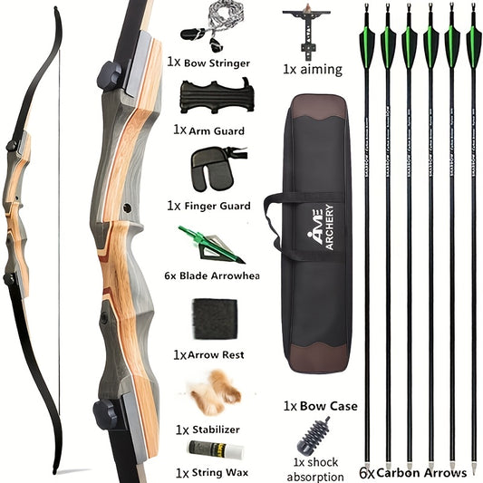 Detachable Recurve Bow For Outdoor Archery Right Handed