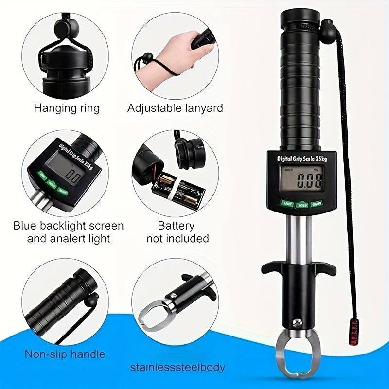 Portable Stainless Steel Fishing Scale with Tape Measure - Parry's Picks