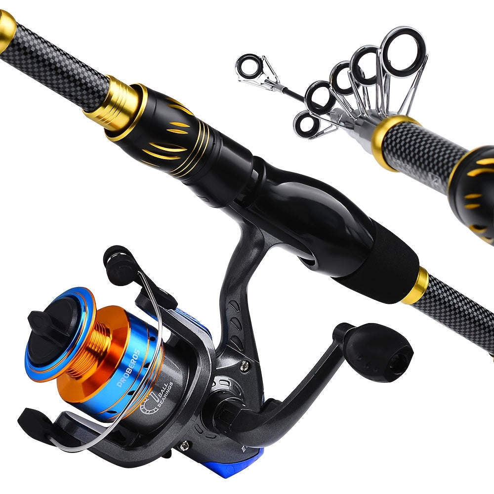 All-In-One Fishing Kit With Bio-Engineered Lures Carbon Fiber Rod And Reel - Parry's Picks