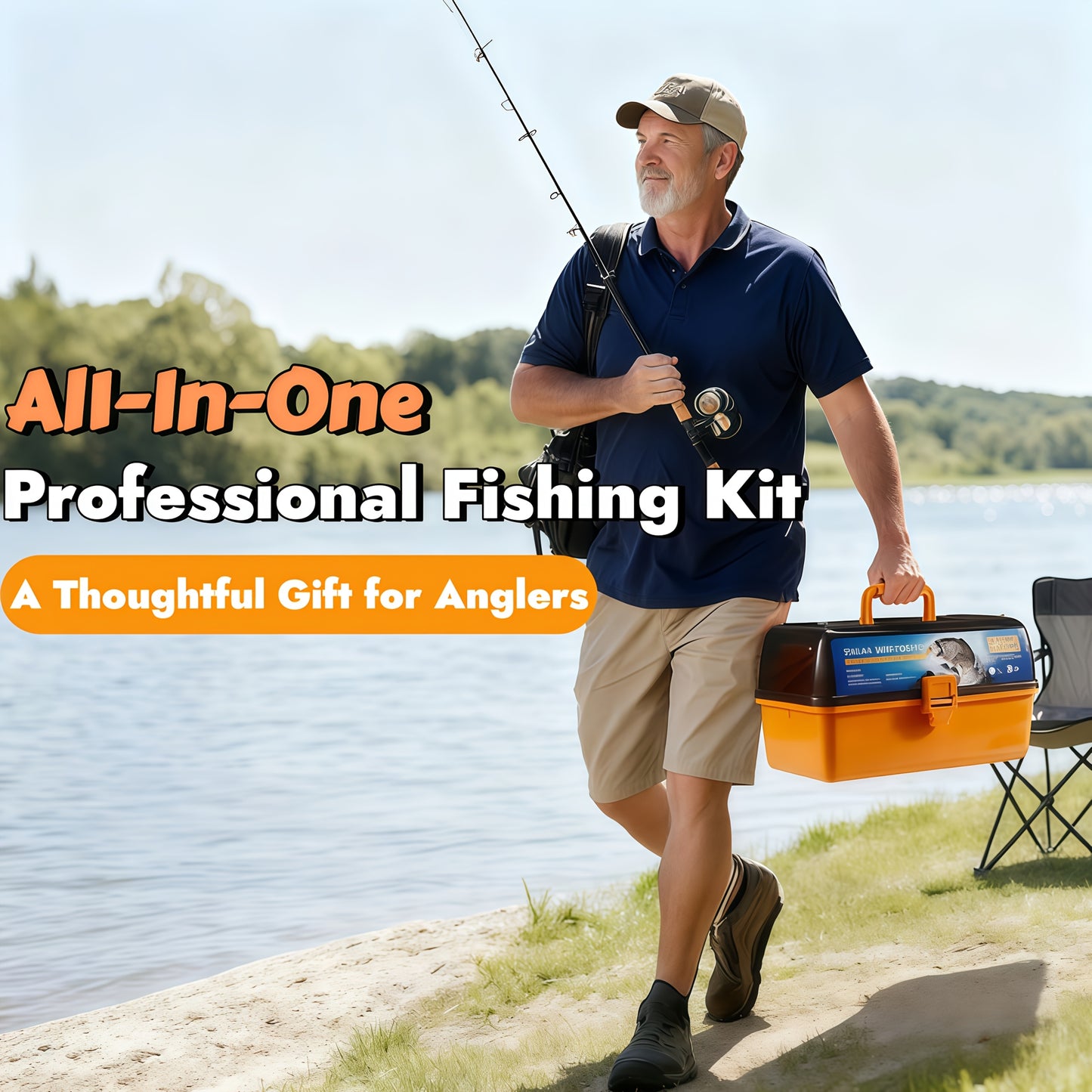 Fishing Tackle Box Set With 560 Accessories All Purpose Kit For Freshwater And Saltwater Anglers