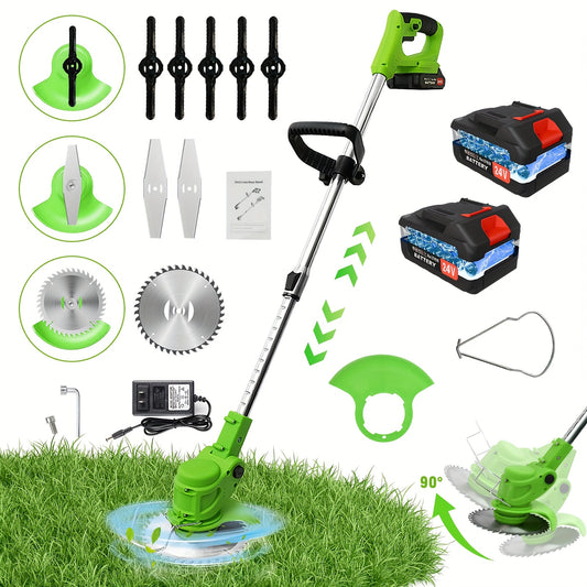 Electric Cordless Weed Wacker with Versatile Blades for Yard Care - Parry's Picks
