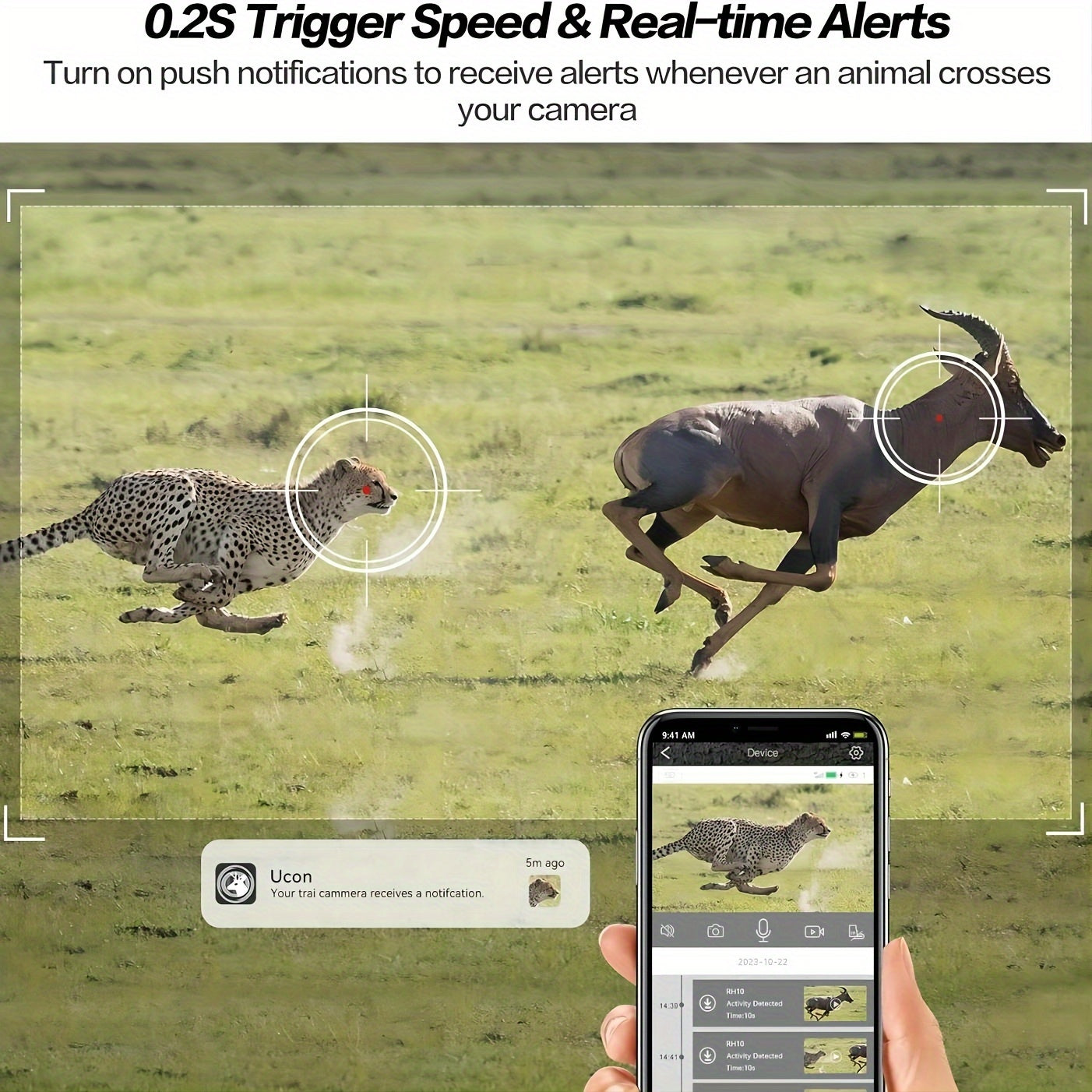 4G LTE Trail Camera With Solar Panel And Night Vision