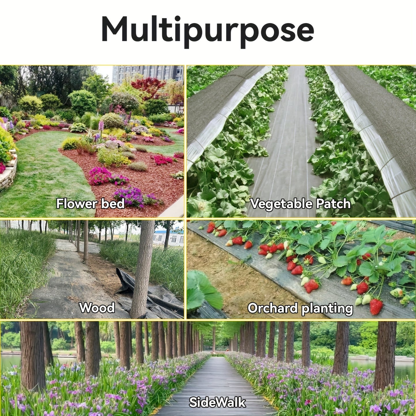 Heavy Duty Weed Barrier Landscape Fabric for Effective Weed Control