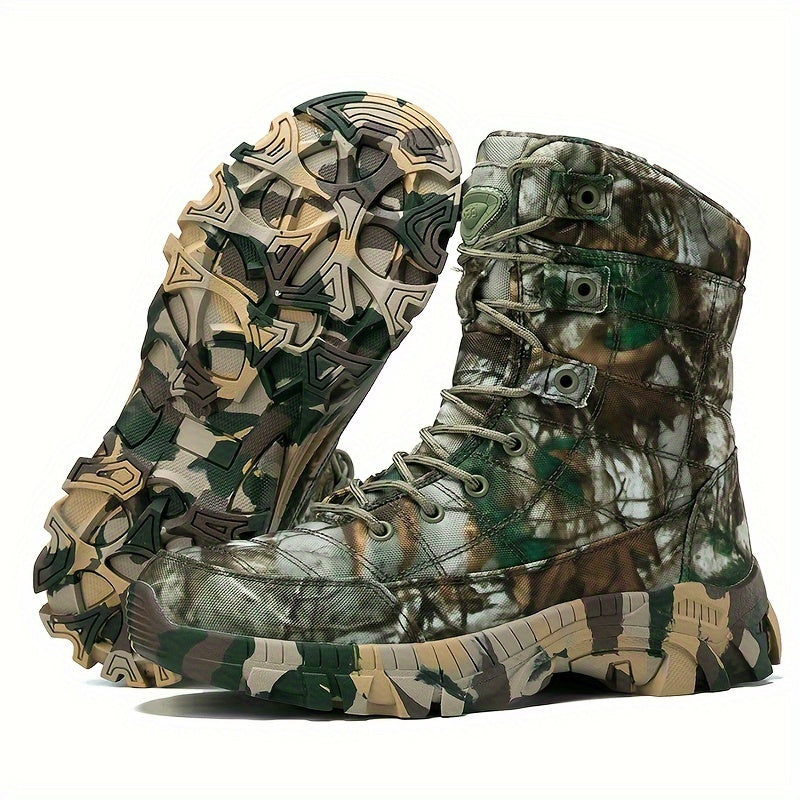 YTAT Men's Light Motorcycle Combat Boots Hiking Shoes