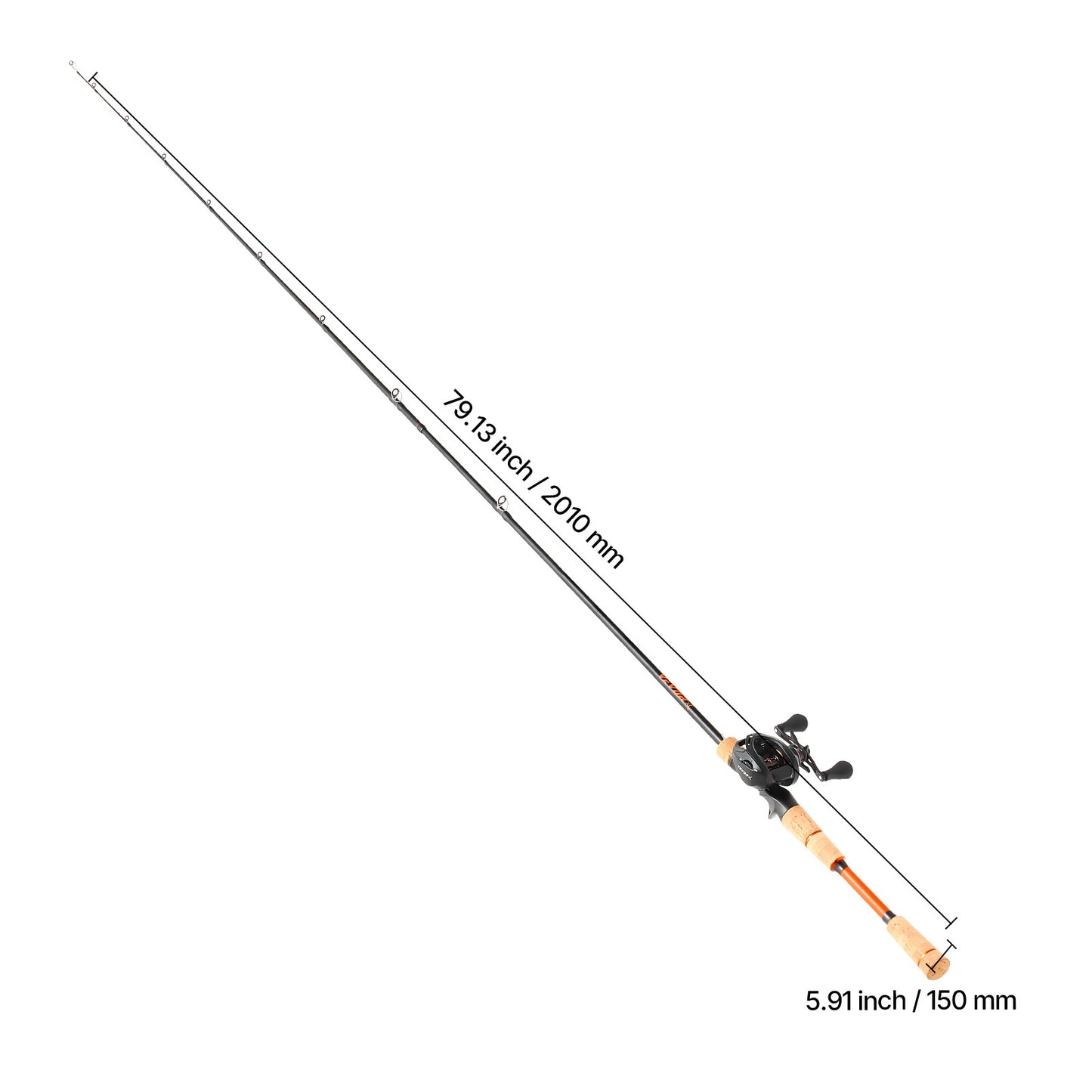 VEVOR IM7 Carbon Fiber Baitcasting Rod And Reel Combo - Parry's Picks