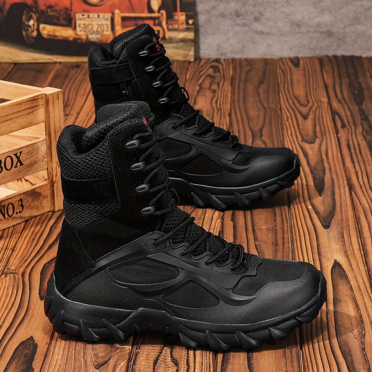 Men's High-Top Tactical Boots For Hiking Work Hunting All Season - Parry's Picks