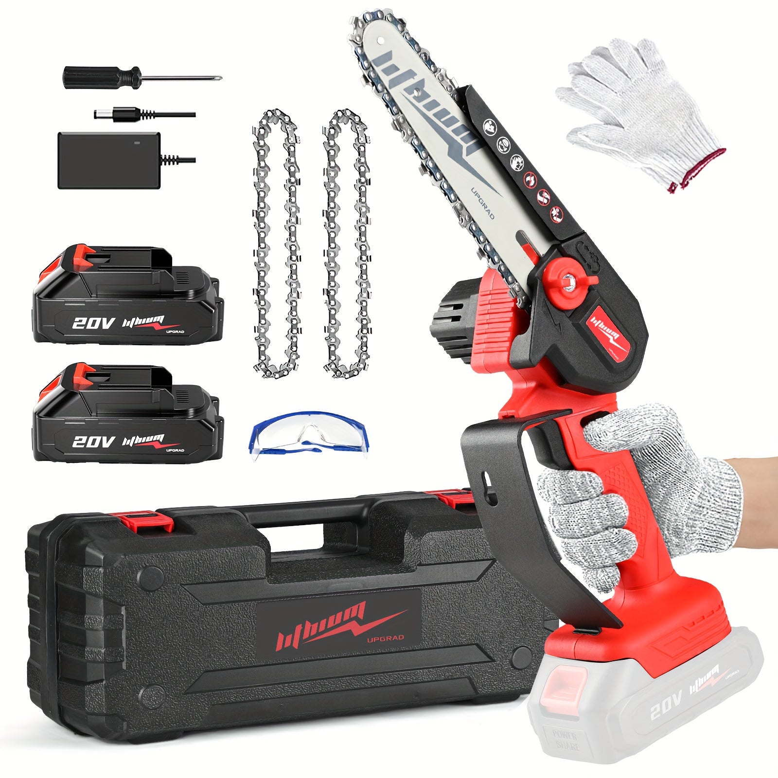 Portable Rechargeable Handheld Electric Mini Chainsaw for Gardening - Parry's Picks