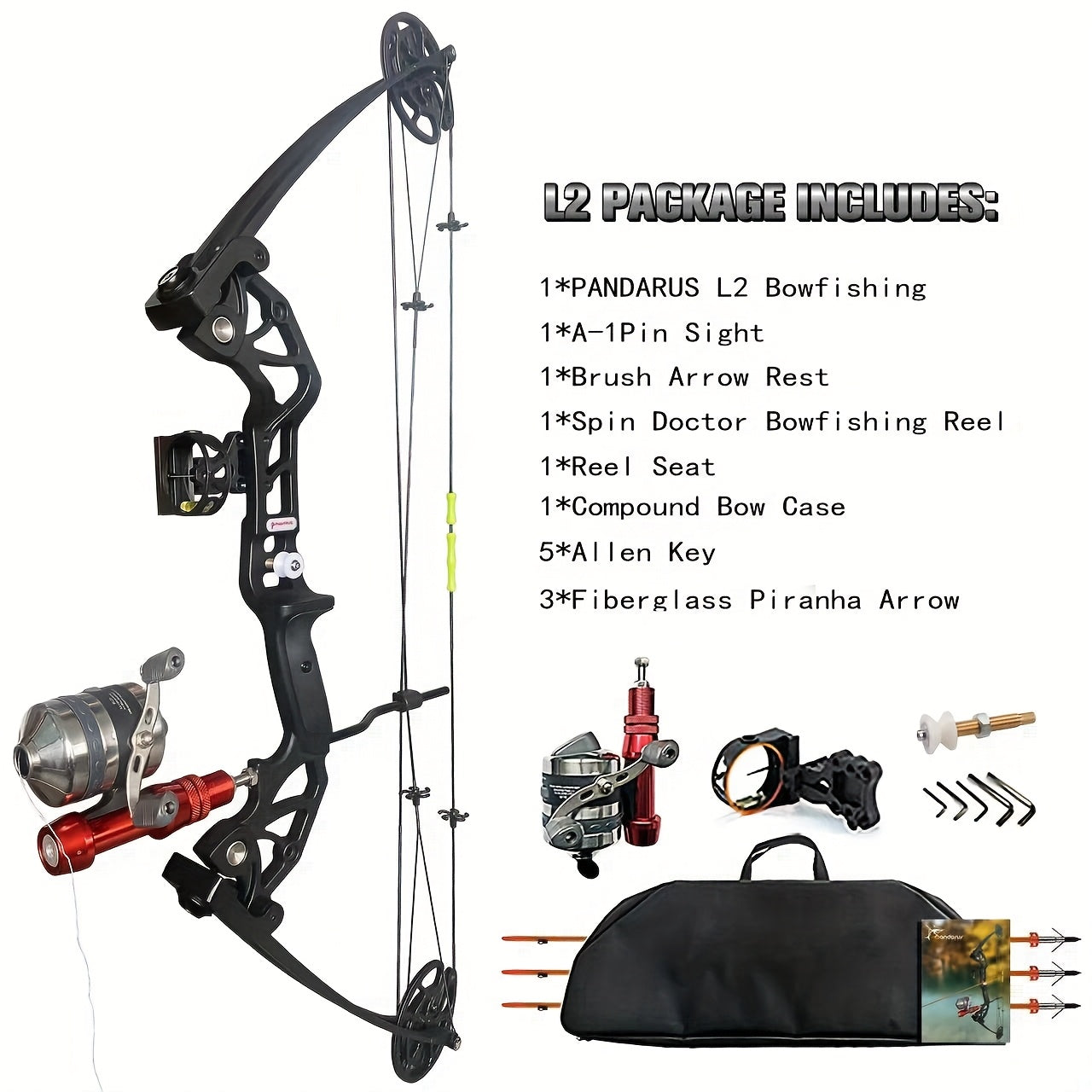 Bowfishing Bow Kit Ready to Shoot Right Handed Compound