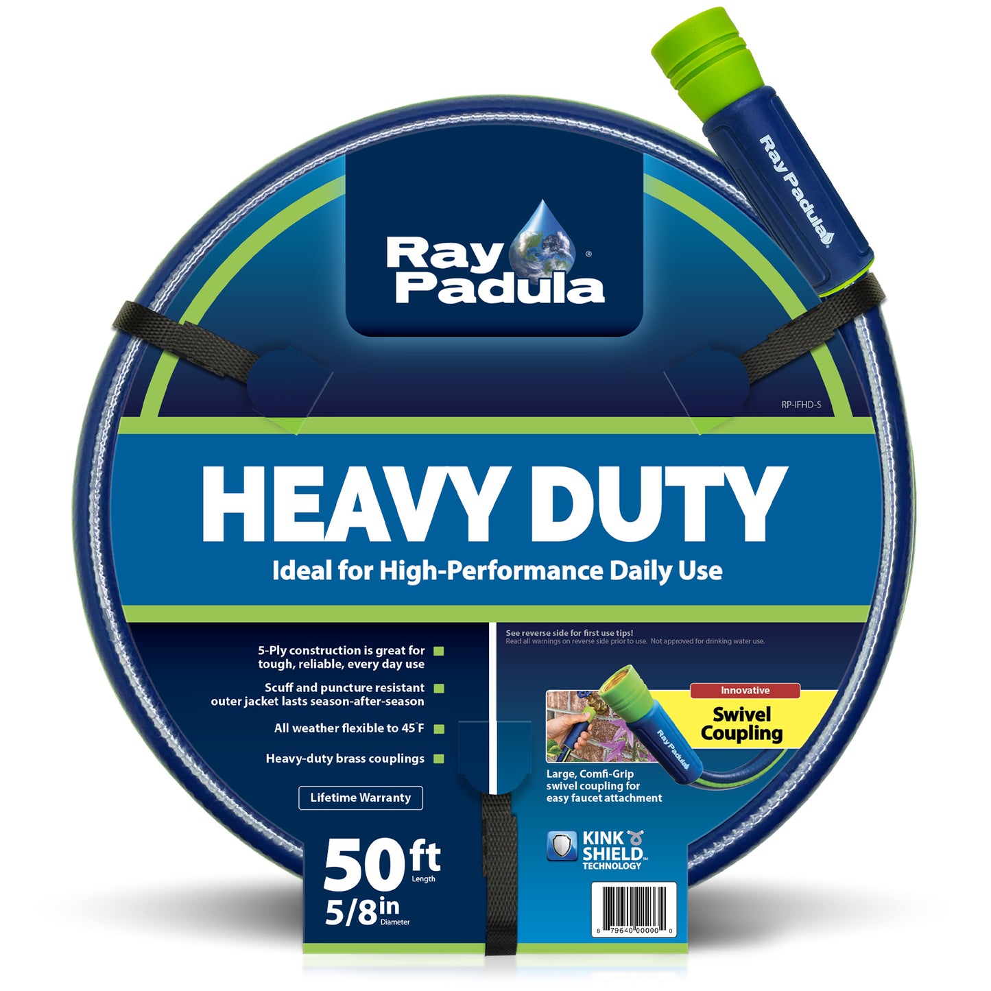 Ray Padula Heavy Duty Garden Hose with Kink Shield Technology