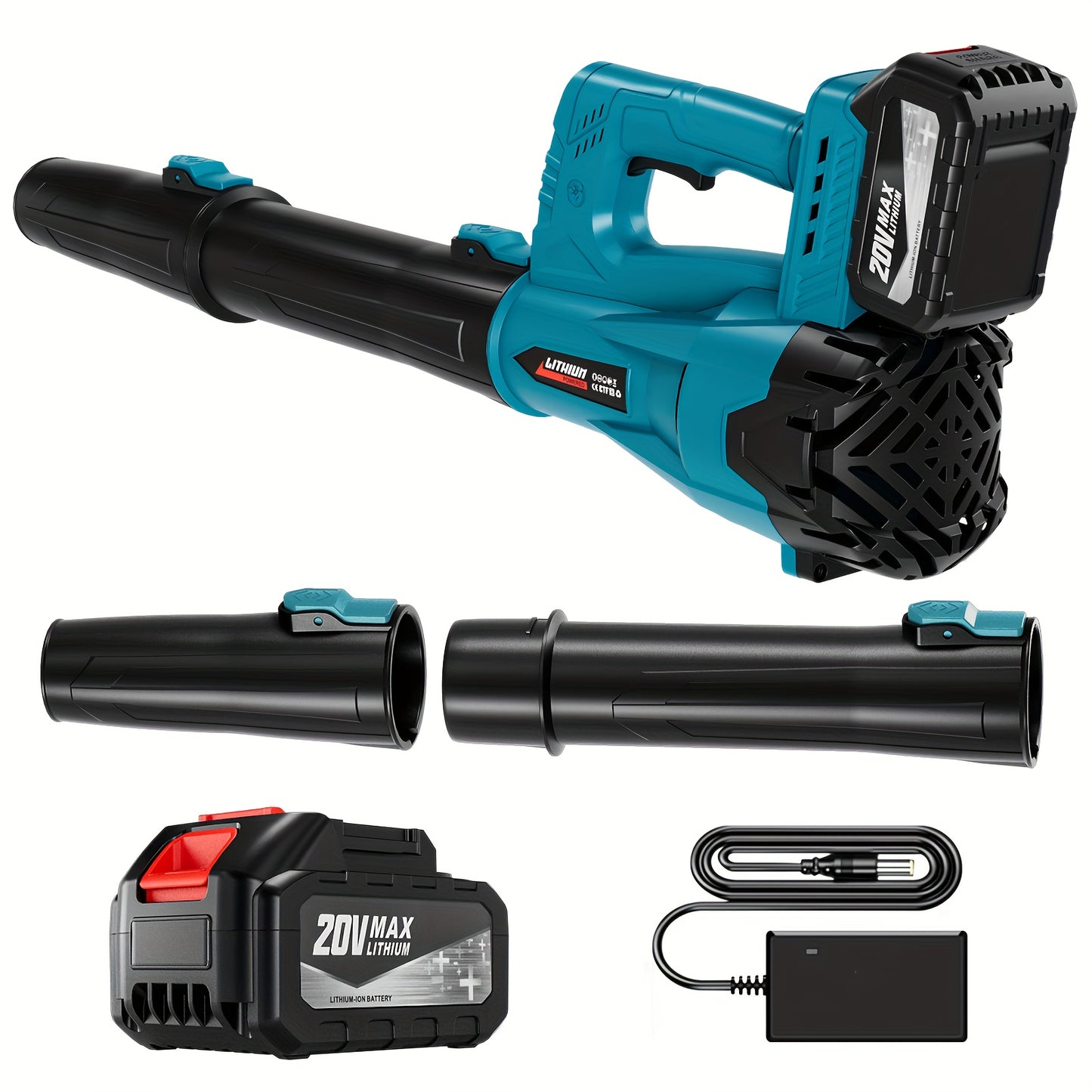 Cordless Leaf Blower 580CFM 160MPH With 4.0Ah Battery