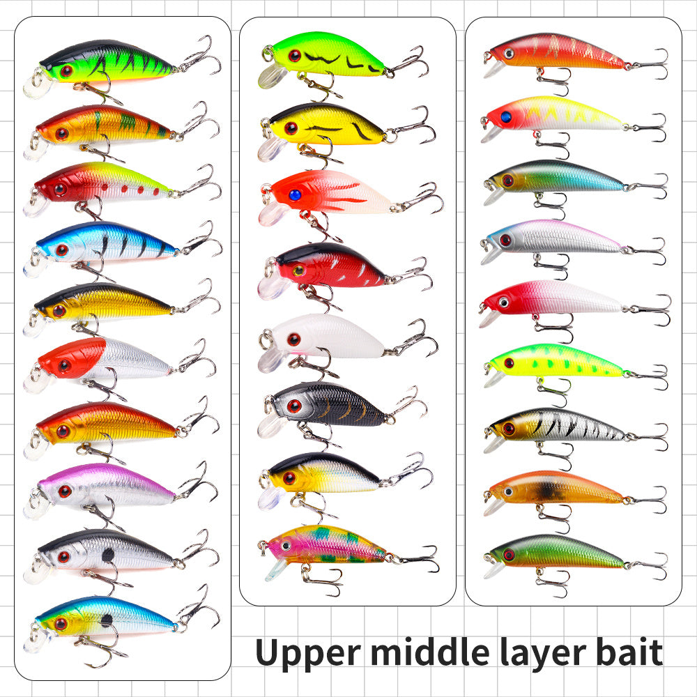 132-Piece Ultimate Saltwater Freshwater Fishing Lure Set With Minnow-VIB-Popper-Durable-ABS-Carbon-Steel