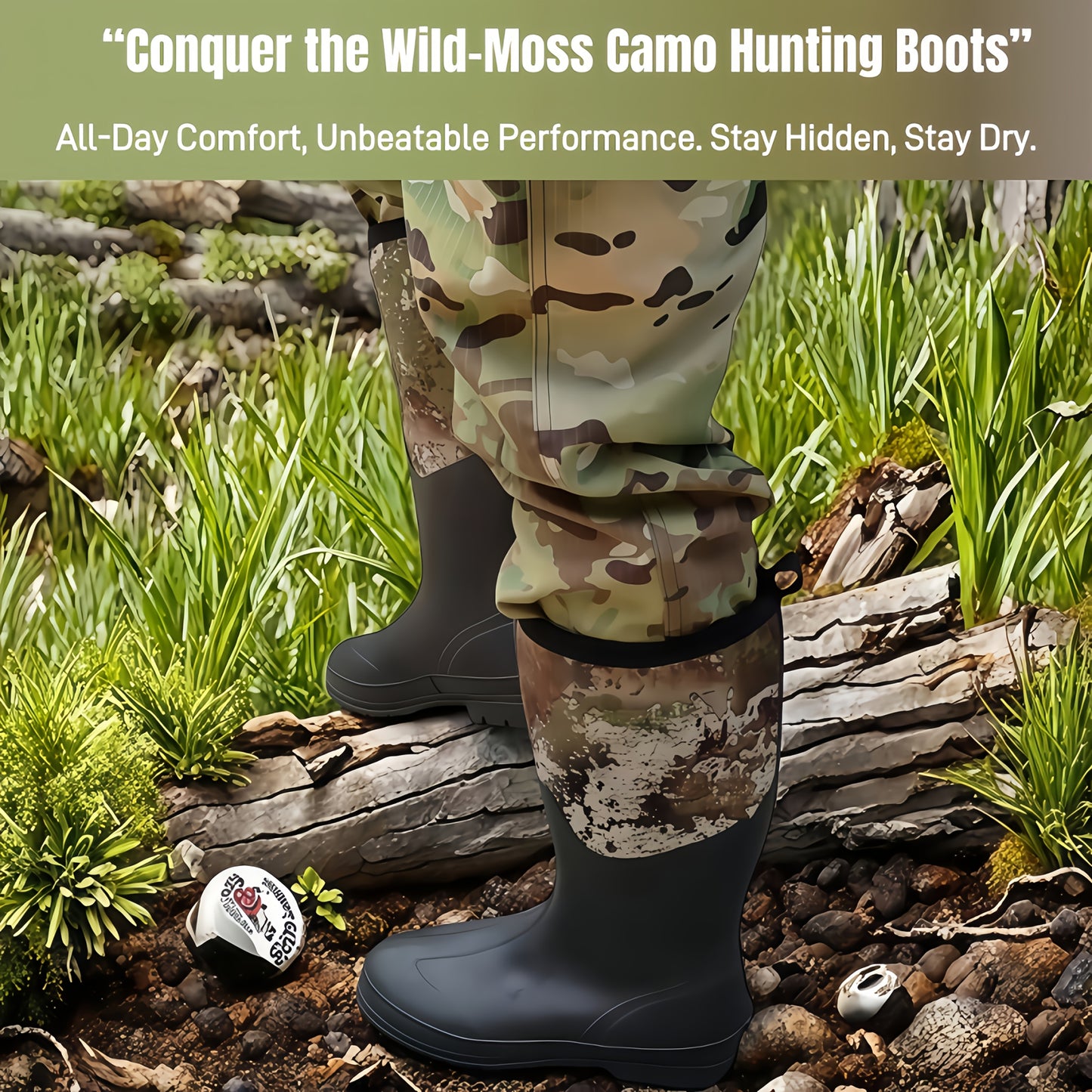 Upgraded Outdoor Insulated Camouflage Hunting Boots Comfort