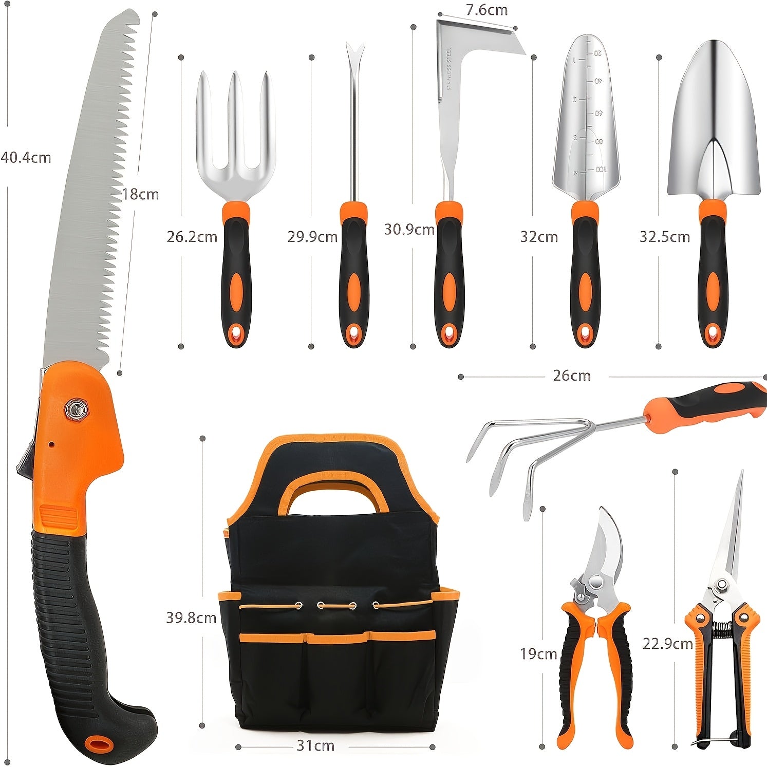Heavy Duty Gardening Tool Set with Non-Slip Handles - Parry's Picks