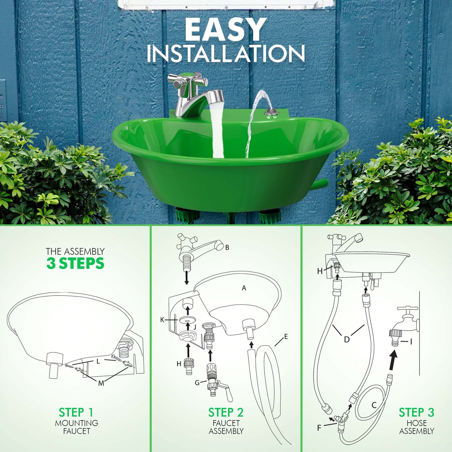 Tribello Outdoor Sink And Drinking Fountain 2 In 1
