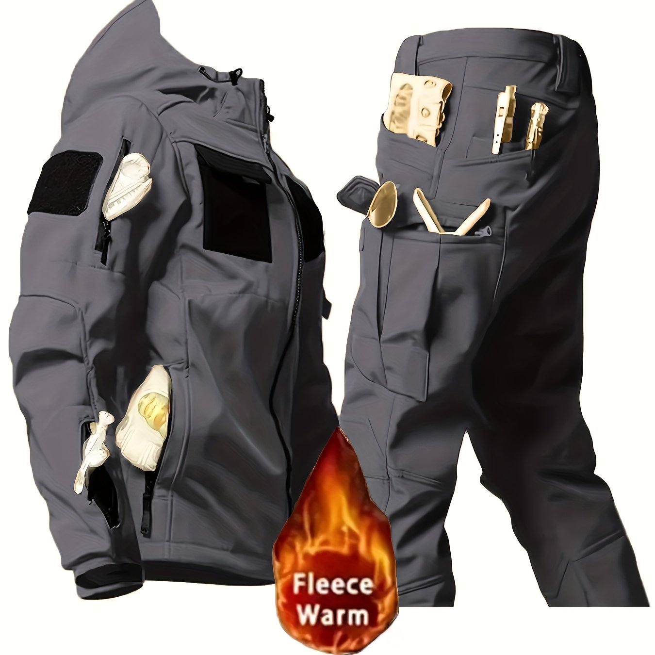 Hunting Camo Rain Suit For Men Breathable Lightweight Set